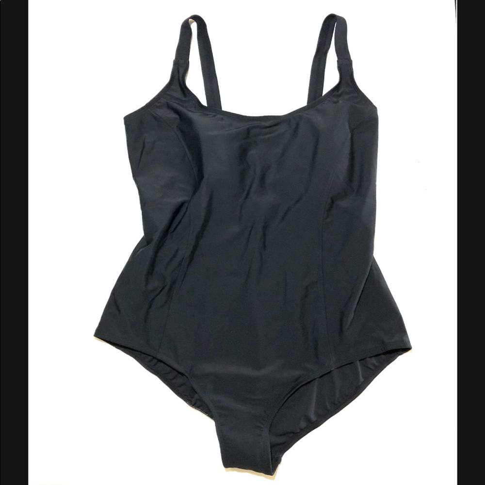 NWOT Swim 365 black one piece swimsuit 24W